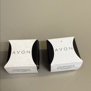 Avon Earring Converter Silvertone Set of 2